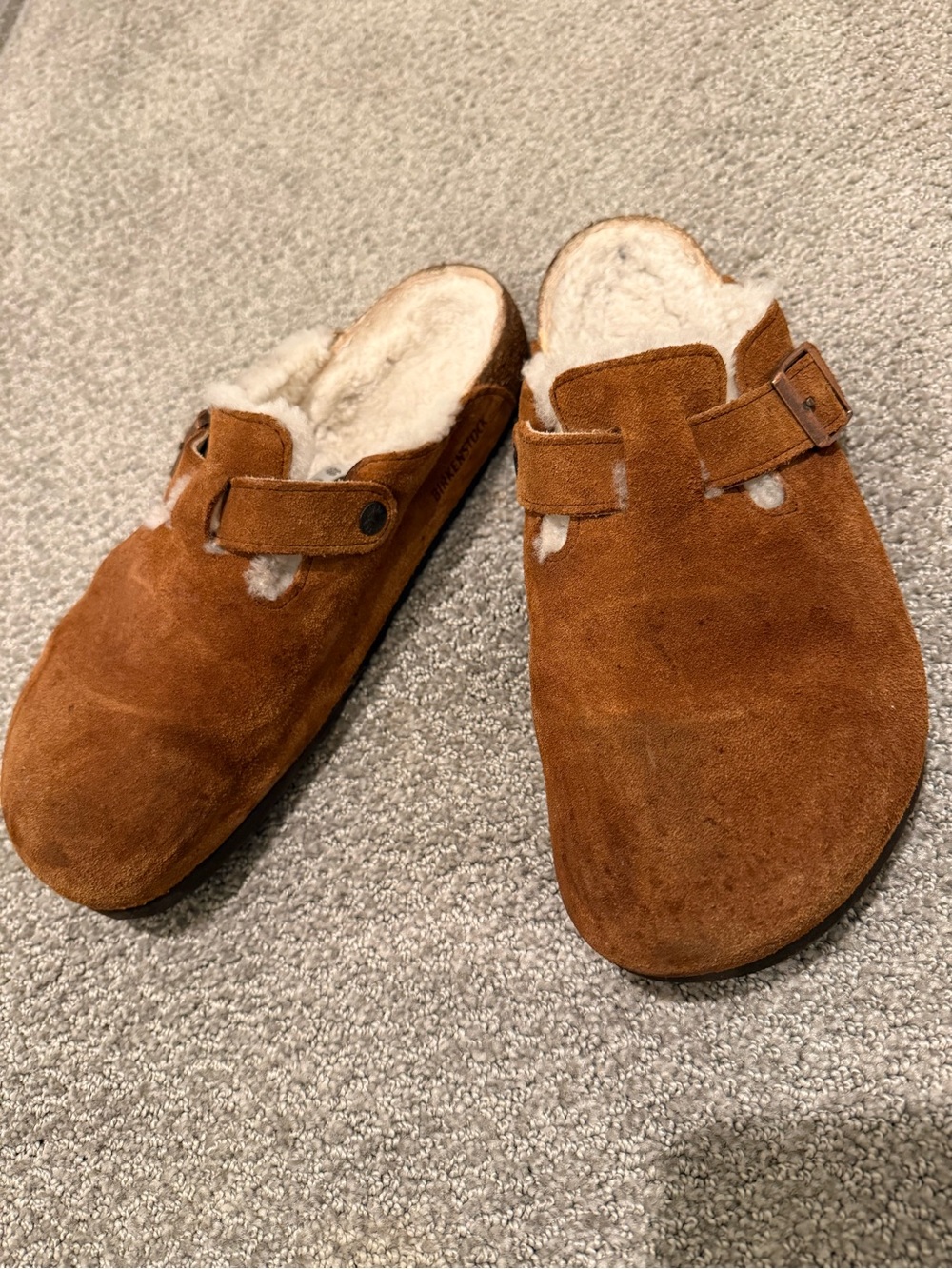 MEN’s BIRKENSTOCK BOSTON SHEARLING-LINED SLIP-ON CLOG SIZE 45 (US 12)